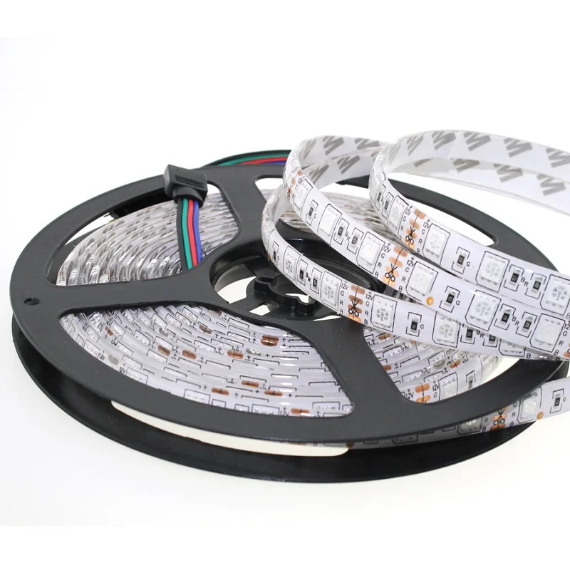 12V 5050 LED light with multi-color flexible IP65 waterproof 300 LED super bright home decoration lamp tape Lampe de décoration