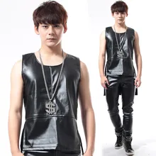 S-3XL! Новинка! Мужская одежда костюм моды личности ласточкин хвост жилет хип-хоп DJDS черный жилет
