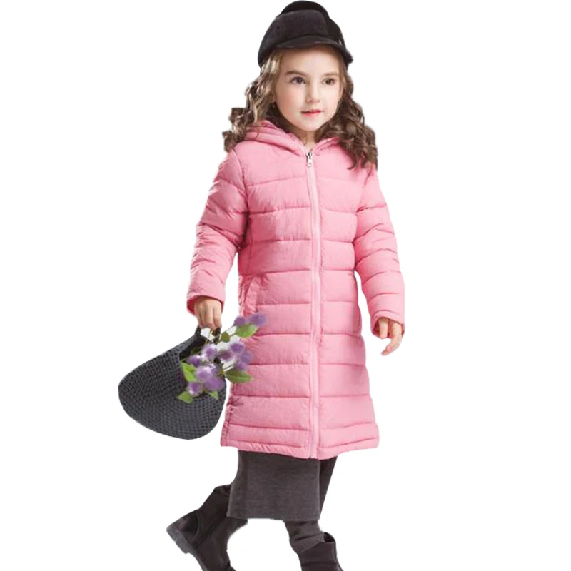 Зимняя куртка и пальто для маленьких девочек от 4 до 12 лет Модная хлопковая зимняя куртка и верхняя одежда для маленьких девочек, теплое пальто с хлопковой подкладкой пальто для девочек