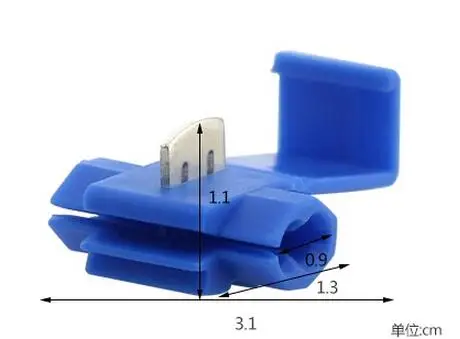 

[VK] 10pcs/lot Blue Scotch Lock Quick Splice Crimp Terminal G14 18-14 AWG Hard Soft 0.75-2.5 Wire Connector