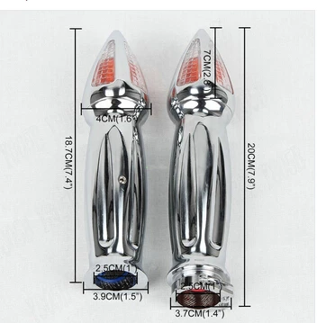 Мотоцикл поворотники Бар Конец " рукоятка для Yamaha Vstar 400 650 1100 1300 Virago Xv 250 535 750 1100 Road Star на заказ