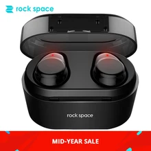 ROCKSPACE TWS Touch Control Headset Hifi Stereo Earbuds Wireless Earphone Bluetooth Portable With Microphone Earphone