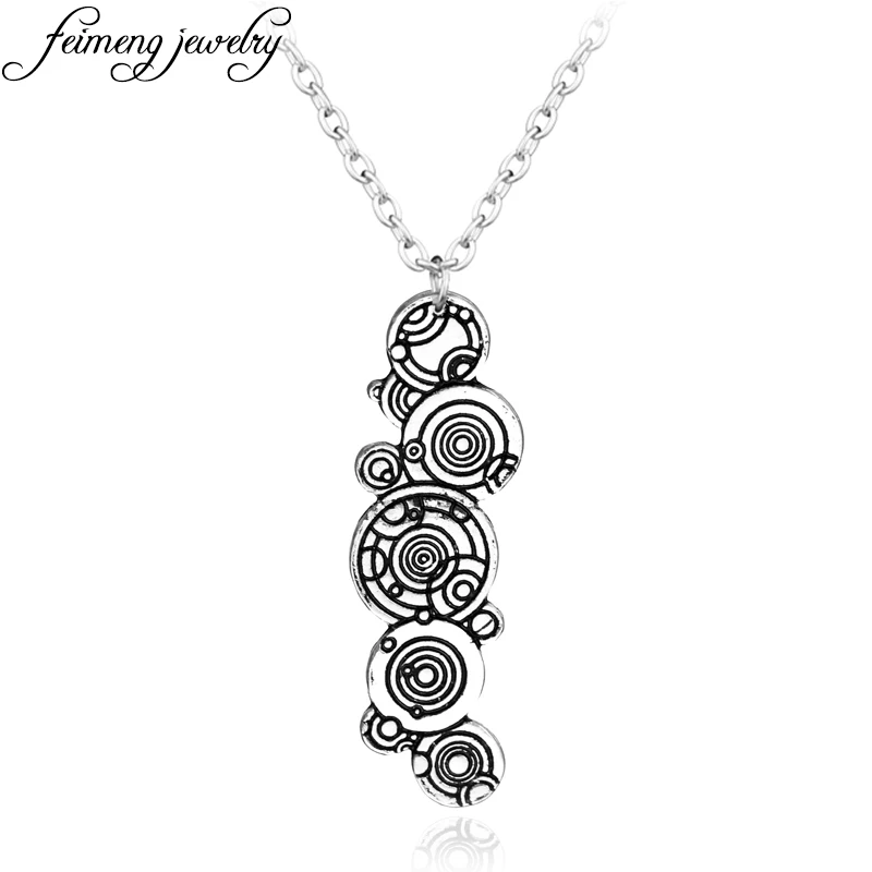 

feimeng jewelry TV Series Doctor Who Gallifreyan Necklace Dr Mystery Pendant Necklace For Men Fashion Accessories