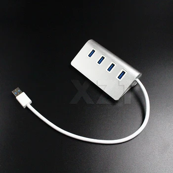 

4 Ports USB 3.0 Hub Portable Aluminum Hub USB Splitter for Apple For Macbook Air PC Laptop