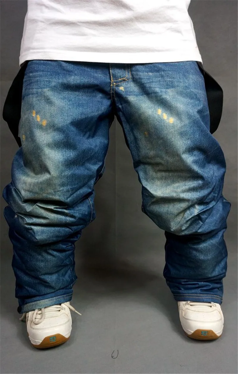 SAENSHING Impermeabile Pantaloni Da Sci Degli Uomini di Snowboard Pantaloni  Da Sci Antivento Termico Denim Bretelle Da Snowboard Sci Esterno Pantaloni  Da Neve|pants men|mens snowboard pantssnowboard pants - AliExpress