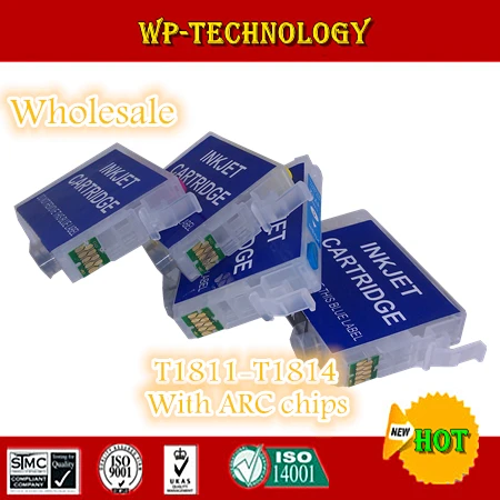 [Оптовая Продажа] пустой картридж для T1811 - T1814 подходит Epson XP-XP-305/202/102/405/102/205/305/402/405