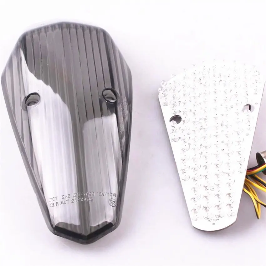  LED Turn Signal Integrated Tail Light For Honda SHADOW AERO 750 2004-2007 2005 2006 Smoke - 4000058093427