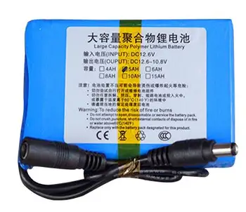

Free ship 12V 5000mAh 5Ah Polymer lithium battery Rechargeable batteries GPS LED lamp monitoring battery