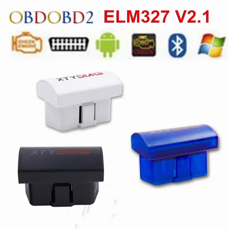 Последние V2.1 супер мини ELM327 Bluetooth OBD/OBD2 Беспроводной ELM 327 Multi-Язык 12 видов работает на Android Крутящий момент/PC - изображение