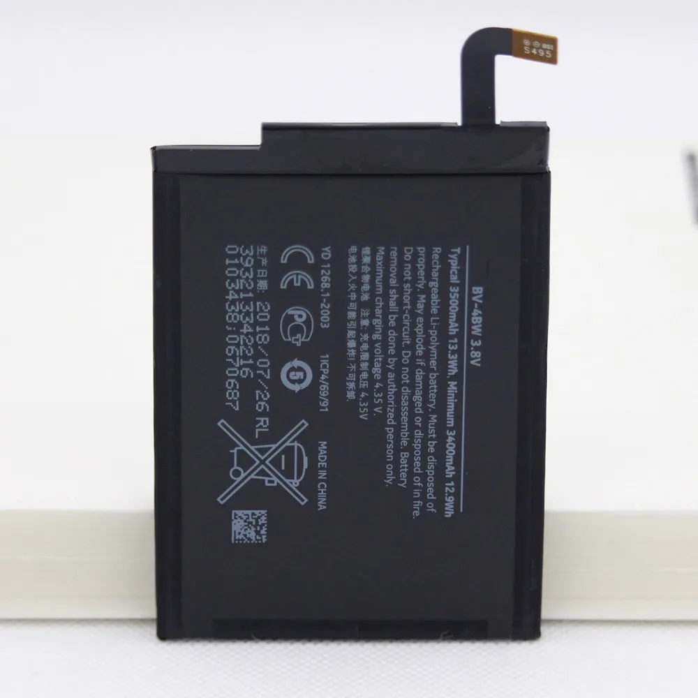 20 шт./лот запасная батарея для телефона BV 4BW Nokia Lumia 1520 3500mAh аккумуляторная
