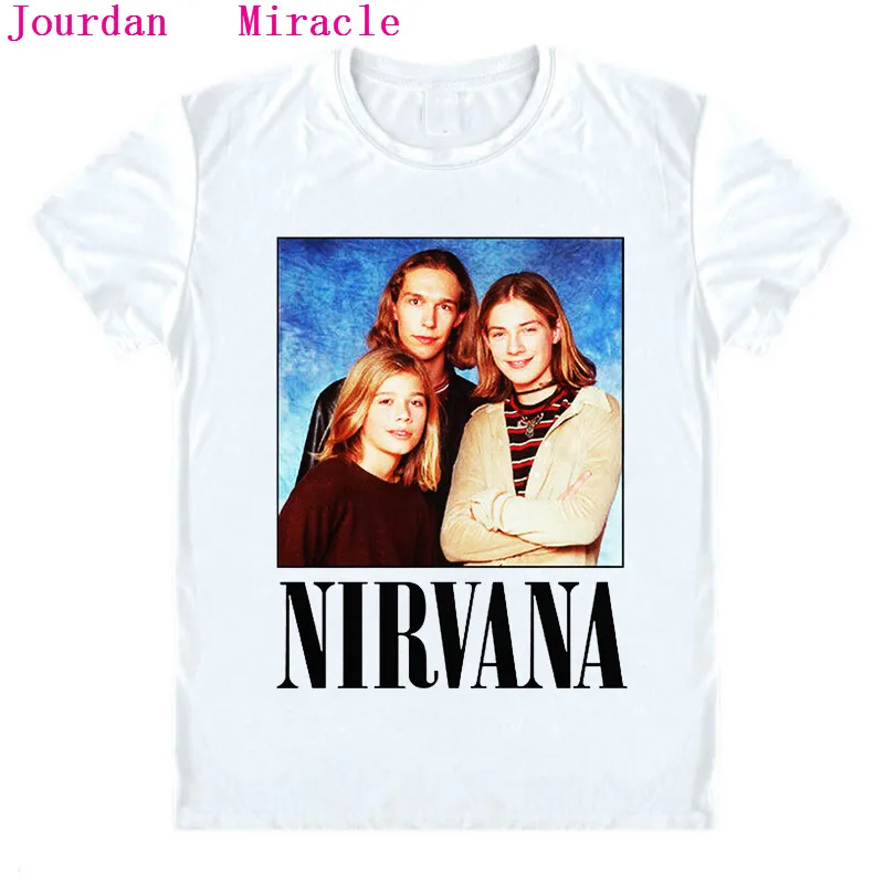 Nirvana T Shirt The Hanson Brothers Nirvana T-Shirt 90's Funny Rock Classic Vintage Tee Shirt Rock Music Cool Top Tee Tshirt