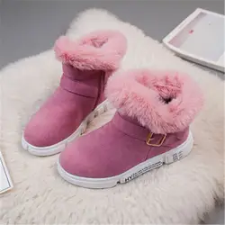 2019 зимние ботинки для девушки, детские зимние ботинки, хлопковая обувь для мальчиков, бархатные кожаные ботинки, детская черная меховая