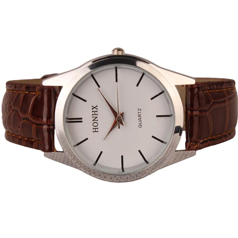 Luxury Fashion Womens Mens Ladies watch Faux Leather Quartz Analog Dress Bracelet Wrist Watch Clock relogio feminino M06 (6)