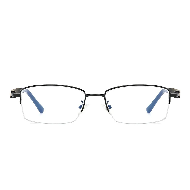 Rezept Rahmen Objektiv Semi Glasse brown Oculos Opticas Brillen rahmen Montage Gafas Licht Gläser Tr90 gray De blau Schwarzes Lentes Anti gold aq0pBaZr