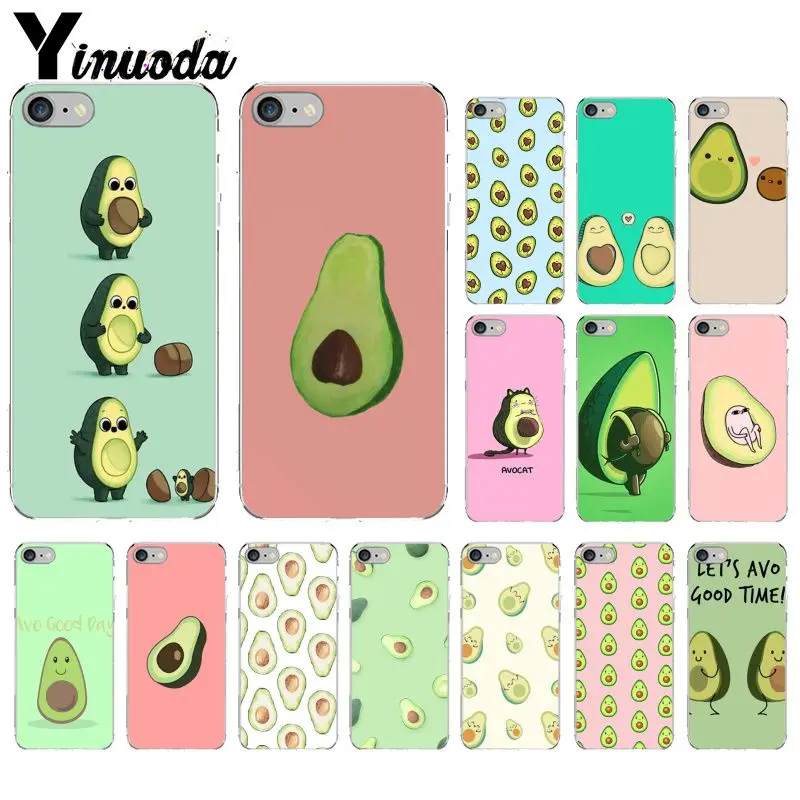 

Yinuoda Cute cartoon avocado Novelty Fundas Phone Case Cover for iPhone 6S 6plus 7 7plus 8 8Plus X Xs MAX 5 5S XR