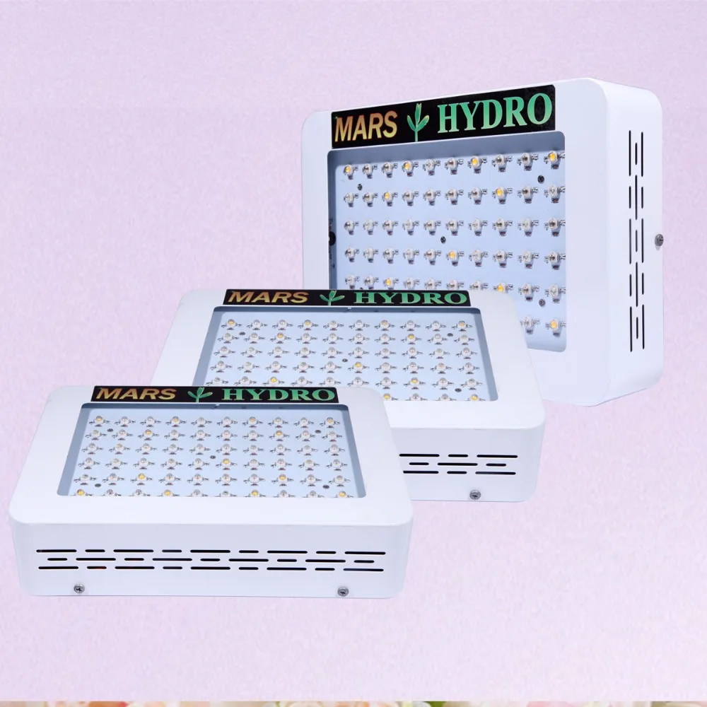 3PCS Mars Hydro 300 600W full spectrum LED Grow Lights for Indoor Medical Plants