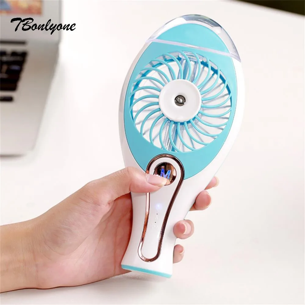 

Tbonlyone 1200Mah Water Spray Humidifier Handheld Fan For Students Office Outdoor Travel Electric Mini Usb Rechargeable Mist Fan