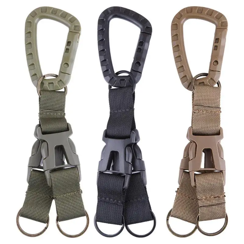 

1Pcs Carabiner Tactical Backpack Belt Buckle Webbing Hook Buckle Hanging System Molle Waist Belt Buckle Outdoor Tools 3 Colors