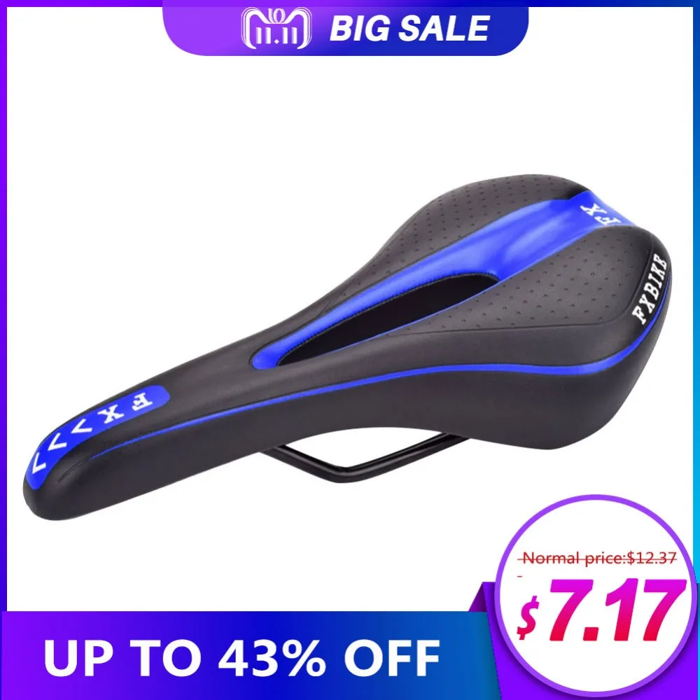 

Mountain Bike Road Bicycle Saddle Seat Cushion Hollow Breathable Padded Seat Brand New Seat Cushion