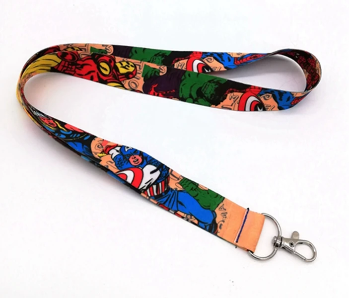 

Retail 1 pcs anime superheros iron man hulk Key Chains Neck Strap Keys Camera ID Card Lanyard ZZ10