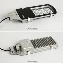 Светодиодный уличный светильник высокого Мощность светодиодный уличный светильник 24 Вт 85 В постоянного тока-265 V садовый светильник s Водонепроницаемый IP65 парк путь уличный фонарь открытый светильник Инж