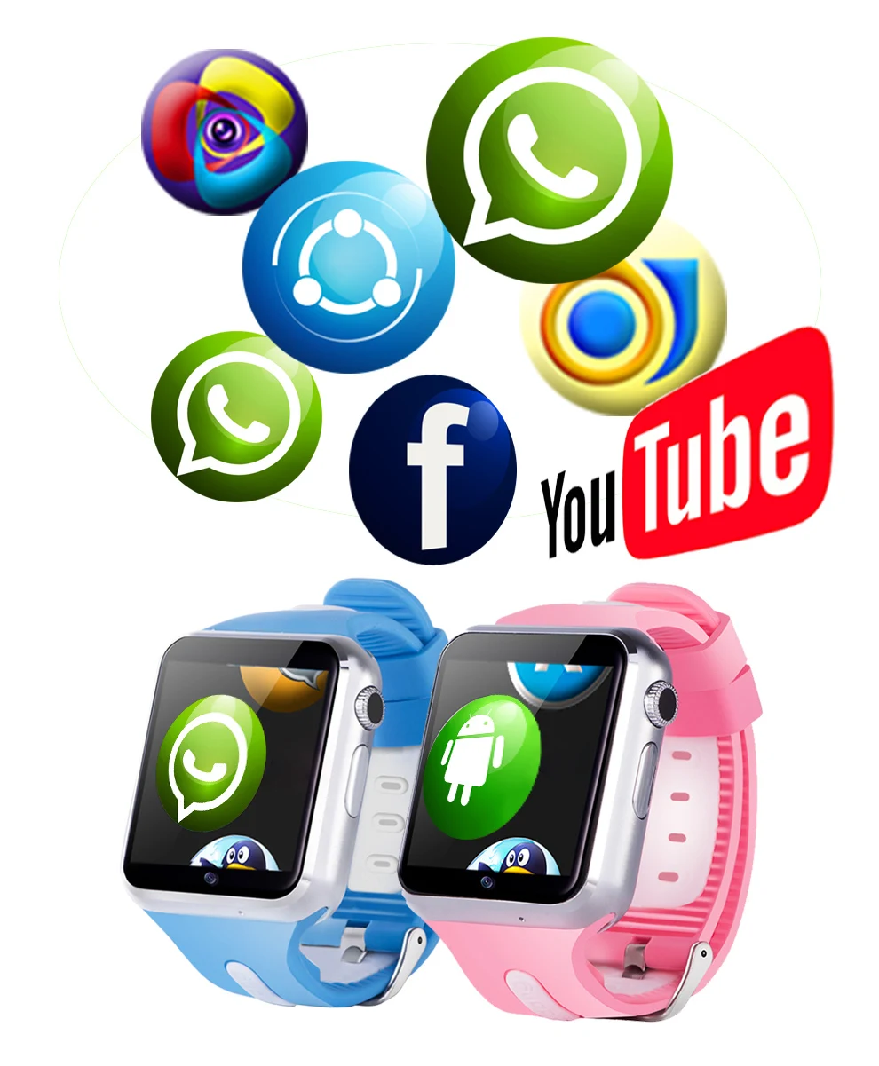 Детские Смарт-часы с 3g трекером, водонепроницаемые, Wifi, gps, расположение, WhatsAPP, Facebook, воспроизведение музыки, карта памяти, для взрослых и детей, Отслеживающие часы V5W