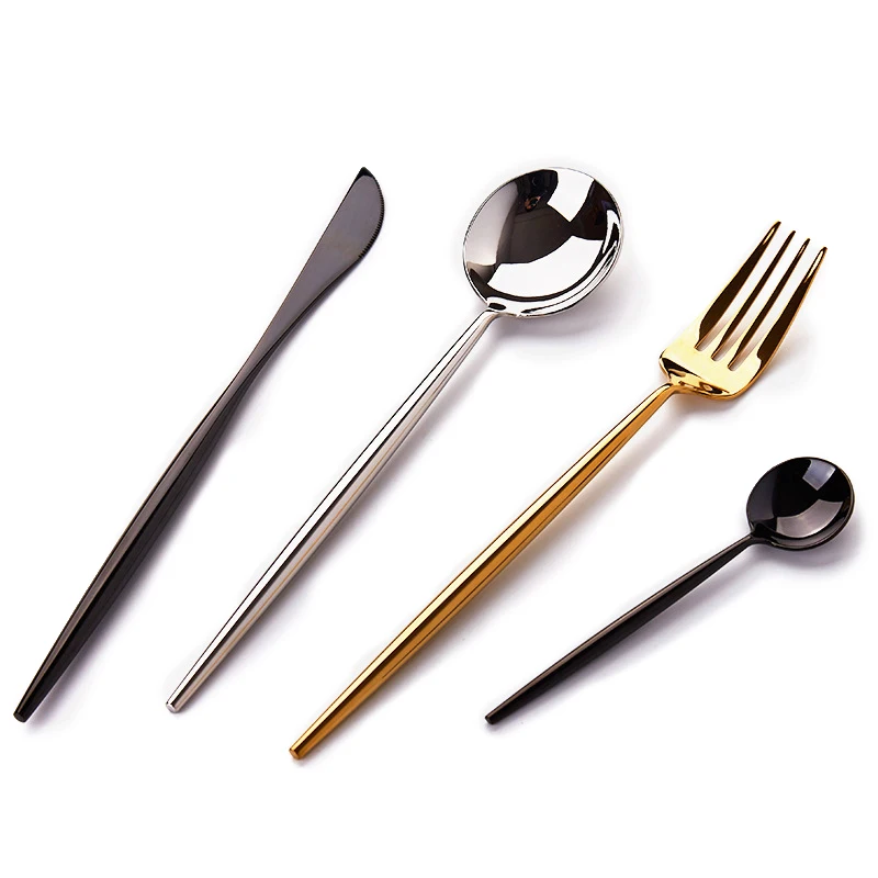 

Exquisite Tableware 24Pcs/set Western Dinnerware Knife Fork Stainless Steel Steak Cutlery Dinner Set Tools