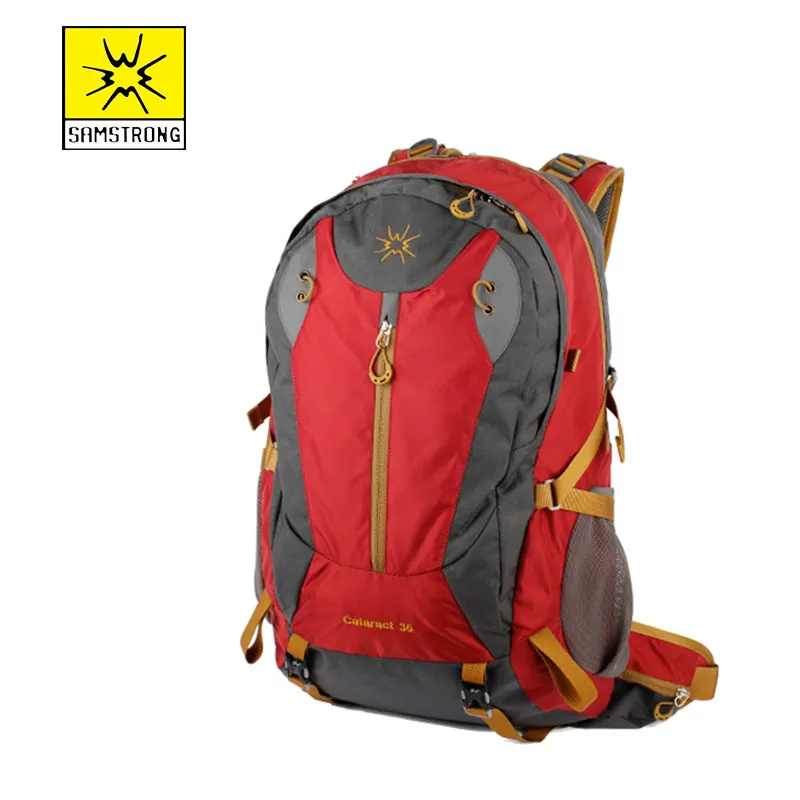

Samstrong 35L Hiking Camping Backpack Weekend Pack Waterproof Rain Cover & Laptop Compartment Travel Backpack Sports Bag