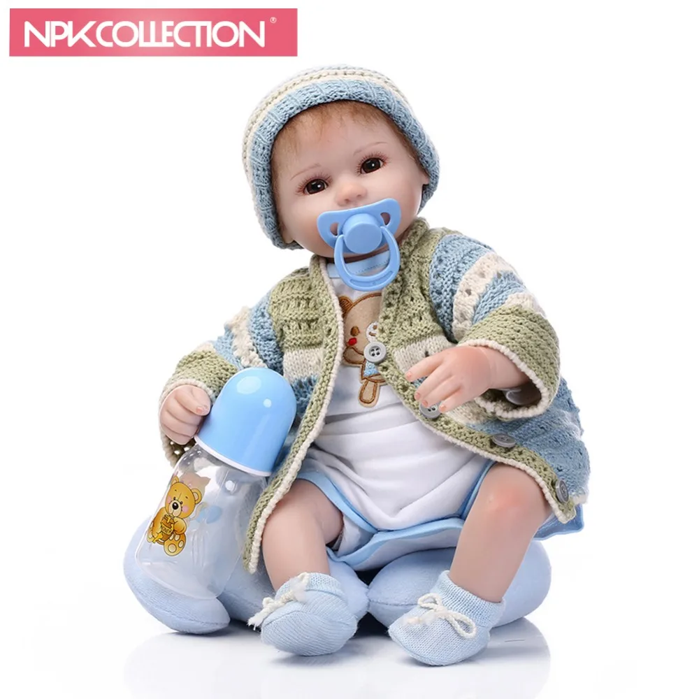 NPKCOLLECTION bebe reborn with soft silicone girl body newborn baby solid cheaper price reborn doll toys for girl bebe reborn npkcollection silicone reborn bebe popular american girl doll journey girl dollie