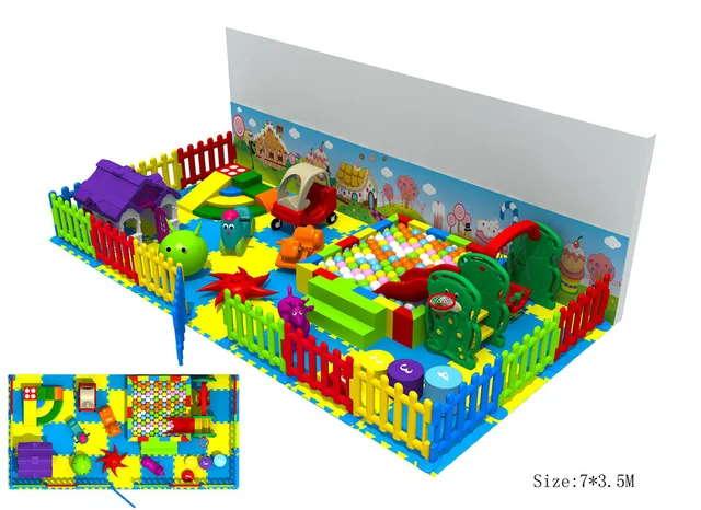 US $1762.00 Exported to Turkey Soft Indoor Playground CE Approved Kindergarten Playground Set 151016-A