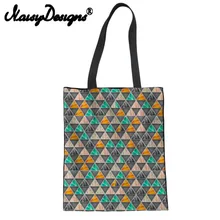 Бесшумный дизайн специальная текстура узора классная, с принтом многоразовые парусиновые сумки для покупок для женщин складная эко-friendlyTote unisexStorage