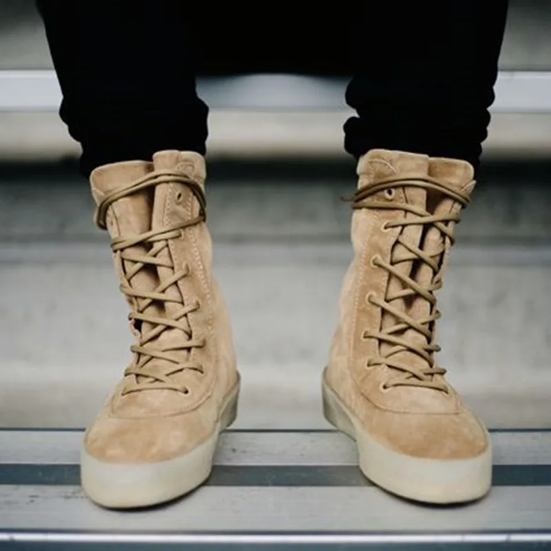 New Fashion Brand Military Crepe Boots Lace Up Cool Ankle Strappy Women Boots Fall Winter Shoes Woman Suede Cheasle Botas Mujer