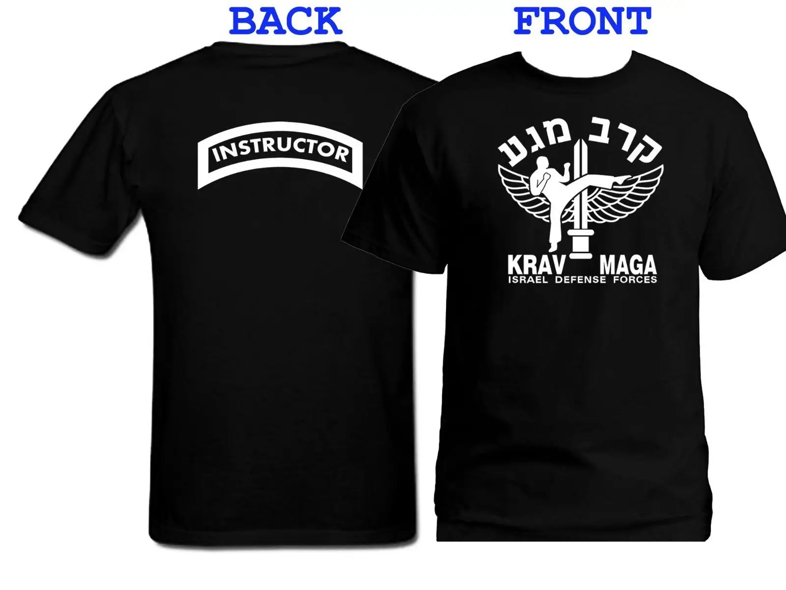 Krav Maga тренировочная Футболка с принтом спереди и сзади летние повседневные