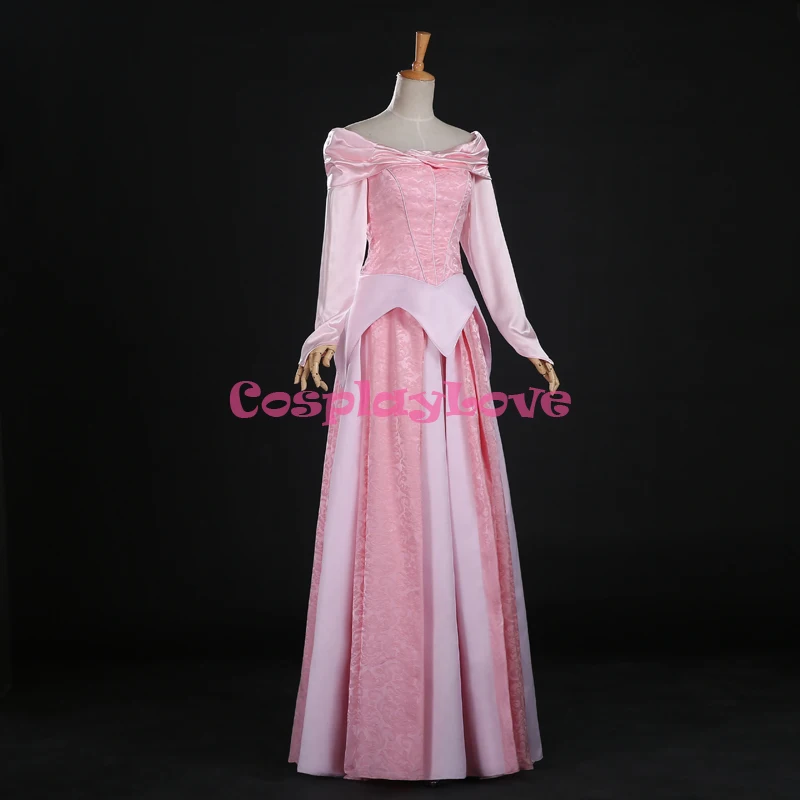 CosplayLove Sleeping Beauty Aurora Dress Cosplay Adult Briar Rose Princess Aurora Pink Red Dress Cosplay Costume Custom Made (9)