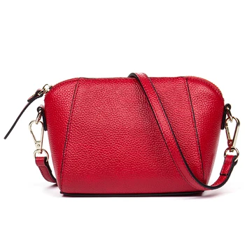 

2018 Women's Pu leather Messenger Bag Small Ladies Crossbody Bags Solid Zipper Single Shoulder Long Strap Phone Shell Bags