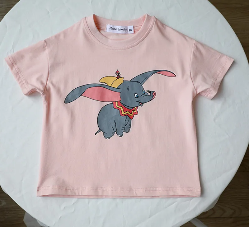 Одежда для всей семьи футболка для мамы и дочки футболки для мамы, мамы, слона, слона, Camiseta Dumbo летний большой костюм для сестренки, футболки