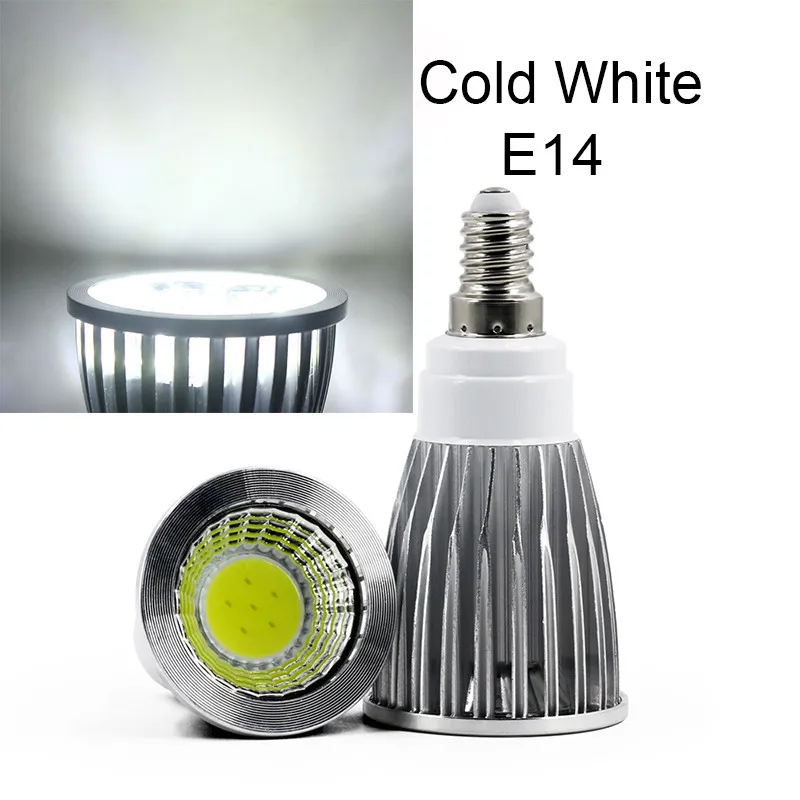 ZjRight AC85 265V 3 Вт 5 7 9 светодиодные прожекторы GU10 GU5.3 E27 E14 COB процесс теплого белого