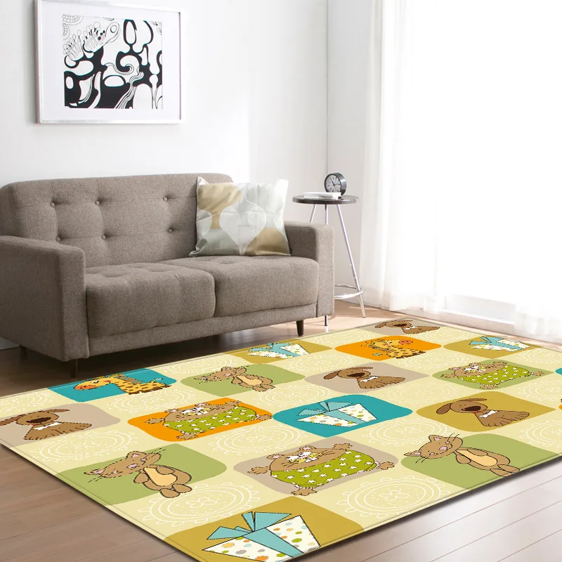 Sale Zeegle Football Field Pattern Carpet For Living Room Child