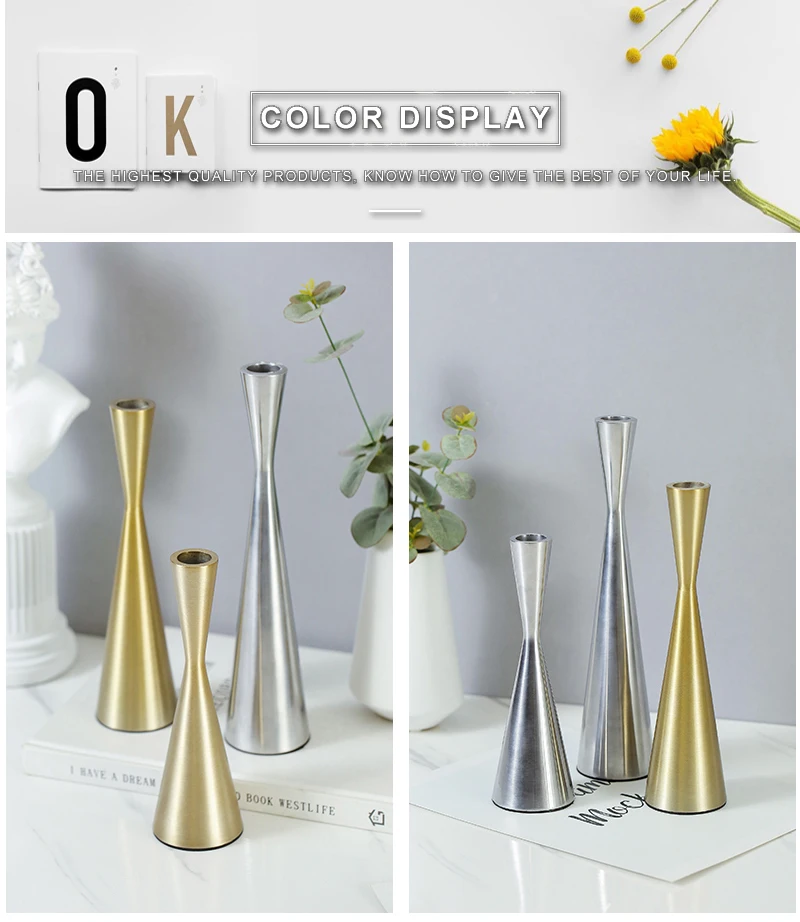 lantern metal candle holder gold wedding stands for flowers wedding centerpieces for tables (6)