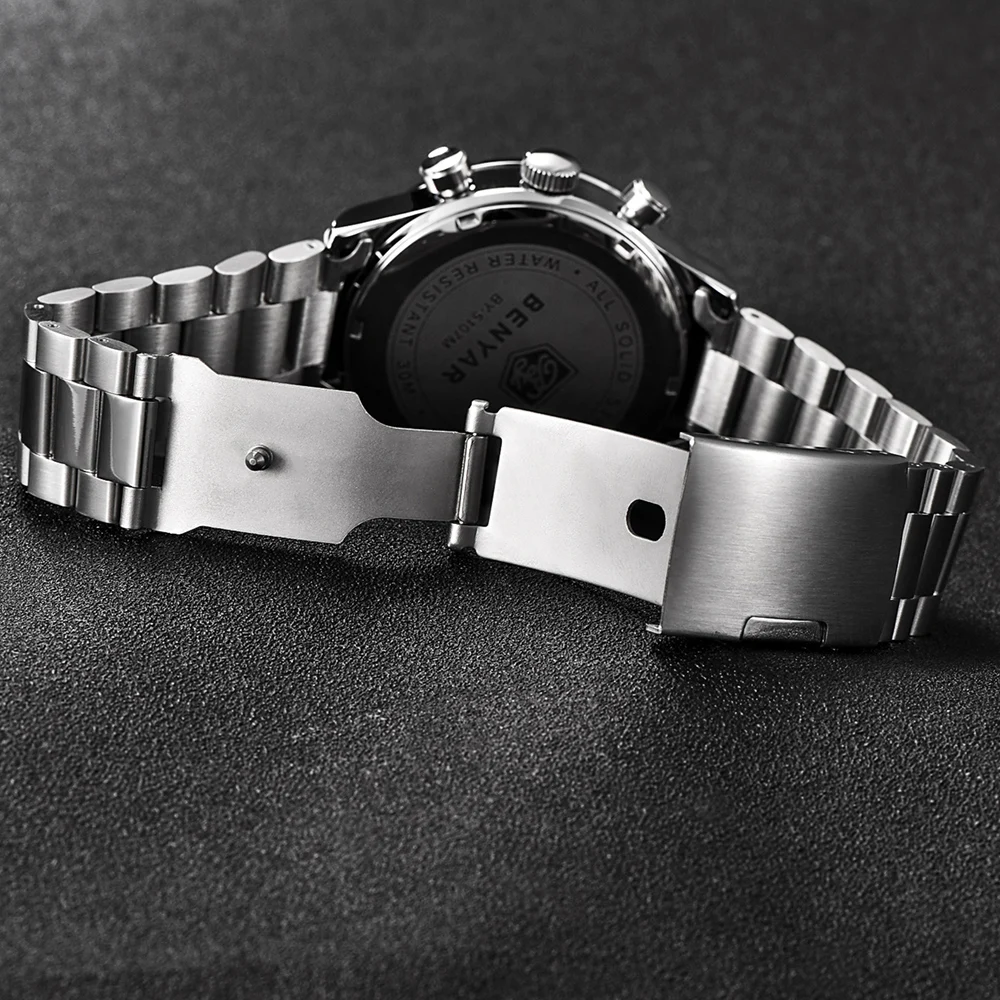 Relojes BENYAR 5107 М часы мужские модные спортивные кварцевые мужские s часы брендовые Роскошные Бизнес водонепроницаемые часы Relogio Masculino