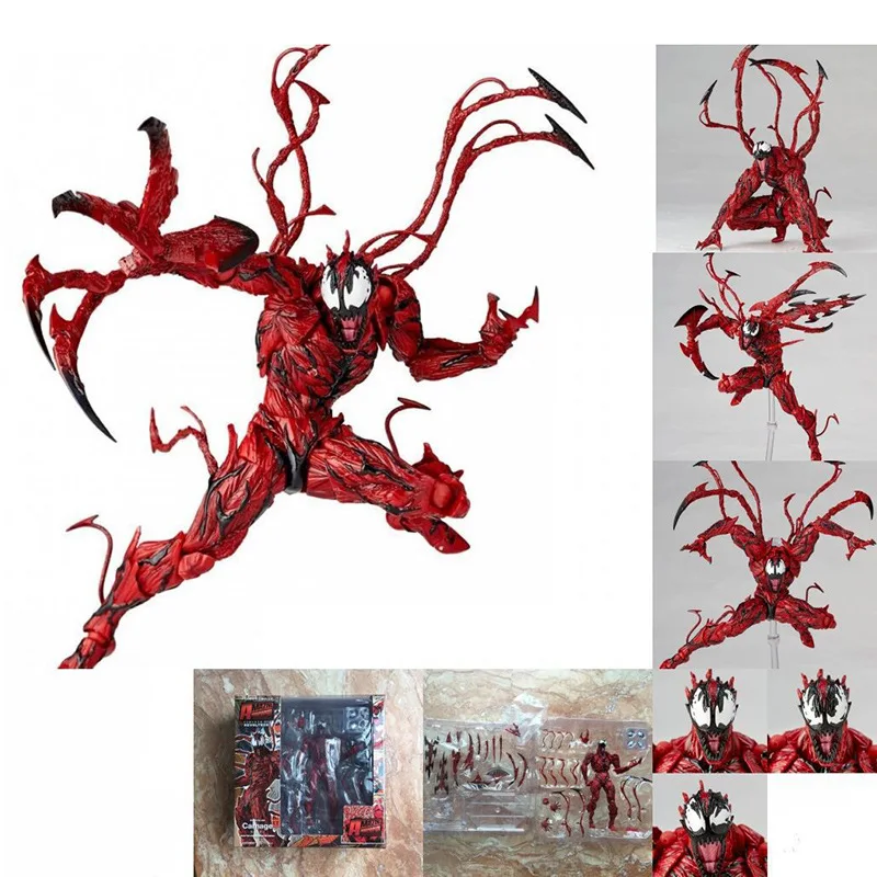 

2018 NEW Marvel Red Venom Carnage in Movie The Amazing Spiderman BJD Joints Movable Action Figure Model Toys Kids toys