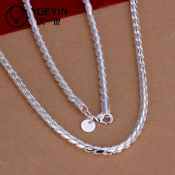 Sterling Silver Jewelry Sterling Silver Jewelry Round Twisted Singapore Chain 5mm Twisted Rope