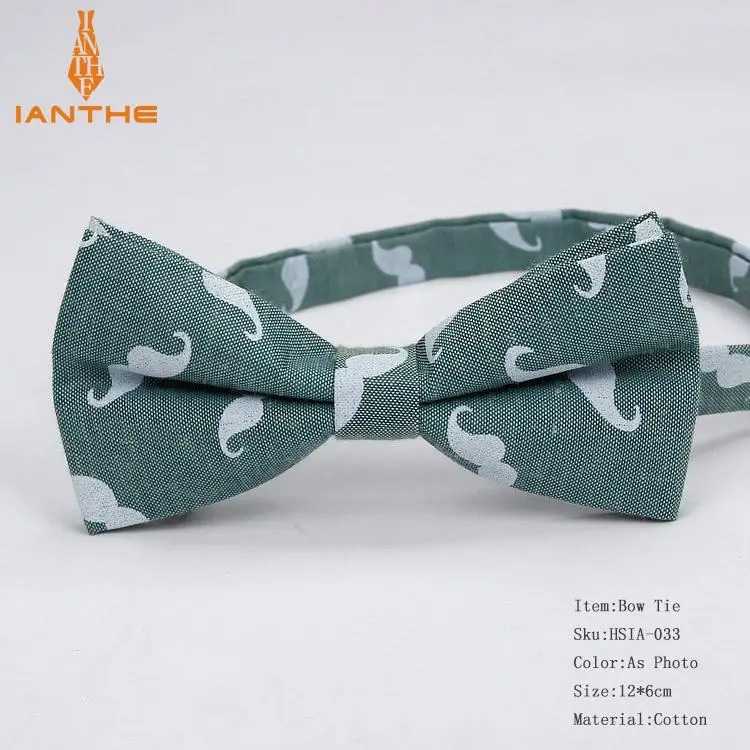 Ianthe мужские брендовые новые винтажные с принтом усов свадебные галстуки-бабочки для мужчин Vestido Gravatas галстук для жениха бабочка модный галстук-бабочка - Цвет: IA033