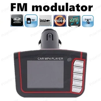 

1.8" LCD car MP4 Music Player SD TF MMC USB disk USB charger with Remote Control FM Transmitter