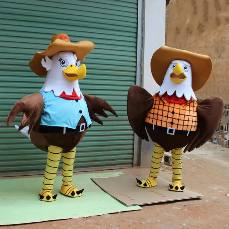

Custom made Eagle Bird Mascot Walking Costume Cartoon Character Mascot Outfit Suit Fancy Suit