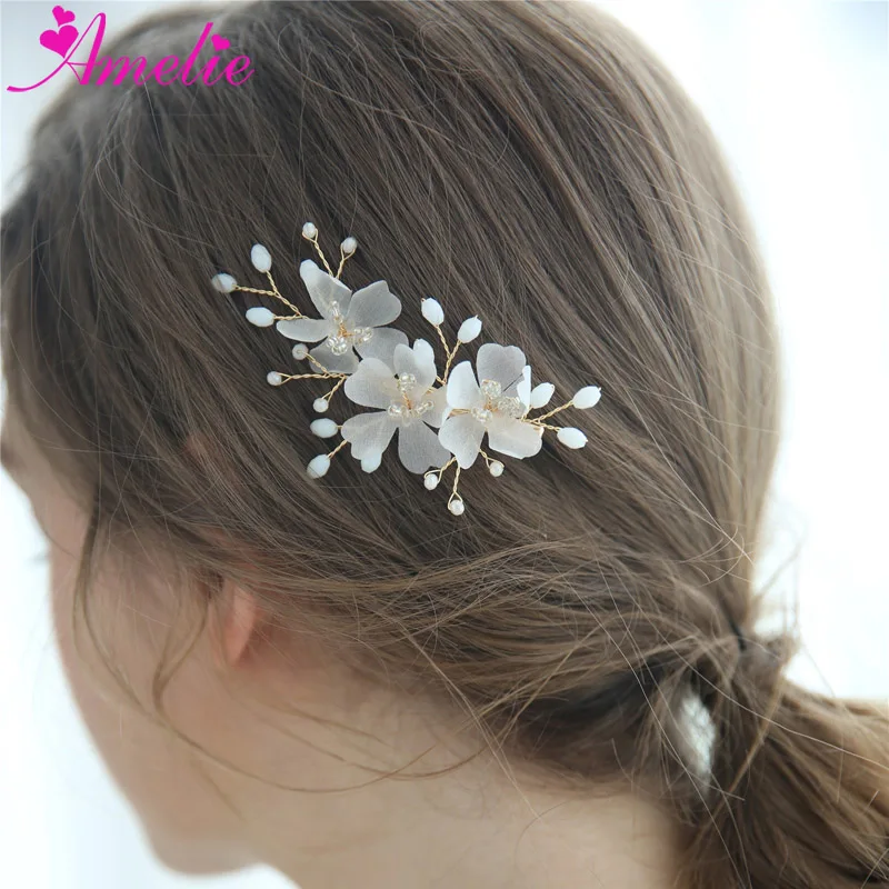 

Charming New Design Silk Chiffon Flower Accessories Party Dress Custom Bobby Pin Wedding Headpiece Bridal Hair Clip