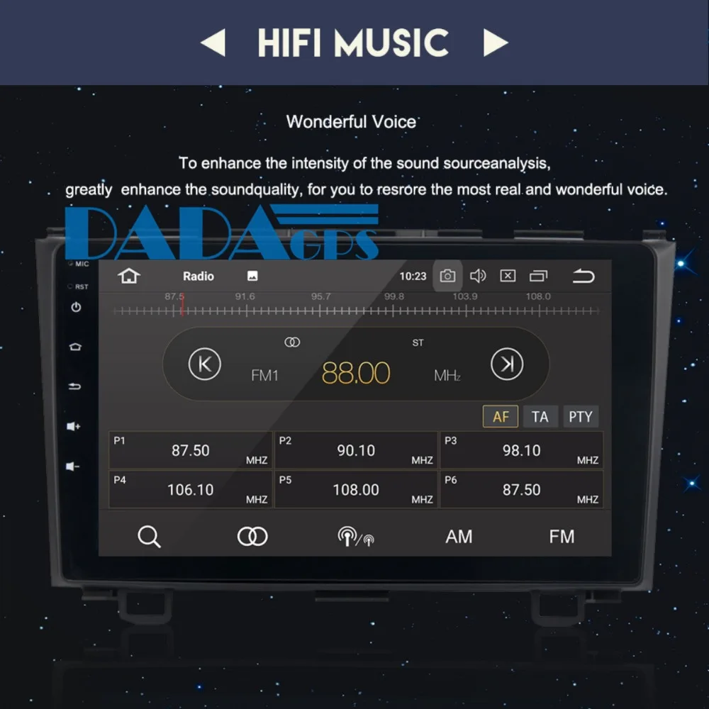 Discount 2din Android 8.0 7.1 Car Radio GPS Navigation for Honda CRV 2007-2011 Audio Car Stereo no DVD Player Multimedia Headunit Vehicle 3