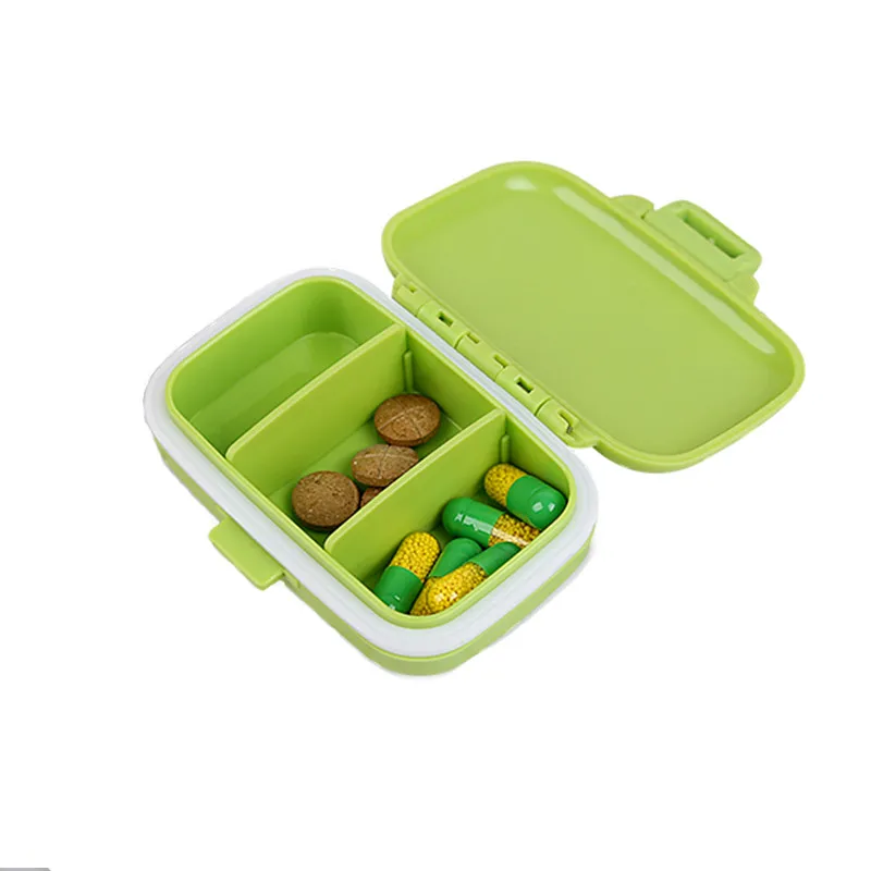 

Portable Mini Pill Case Medicine Boxes 3 Grids Travel Home Medical Drugs Tablet Empty Container Home Holder Cases Pastillero