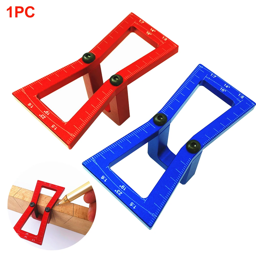 

Dovetail Carpenter Line Planner Practical Ruler Aluminum Alloy Scribing Gauge Templates Crossed Measuring Woodworking Drawing