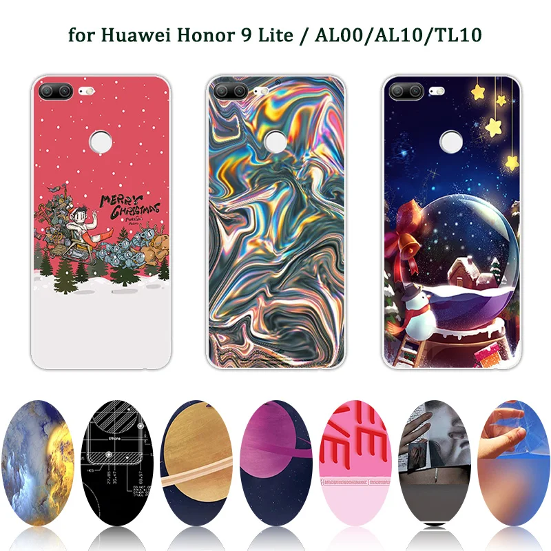 for Huawei Honor 9 Lite Black Matte Girlfriend Cover 5.65&quot Youth Edition Clear TPU Case AL00/AL10/TL10 |
